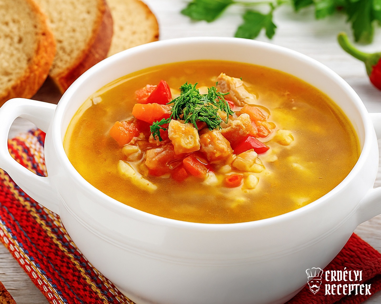 Birka (berbécs) csorba román módra recept