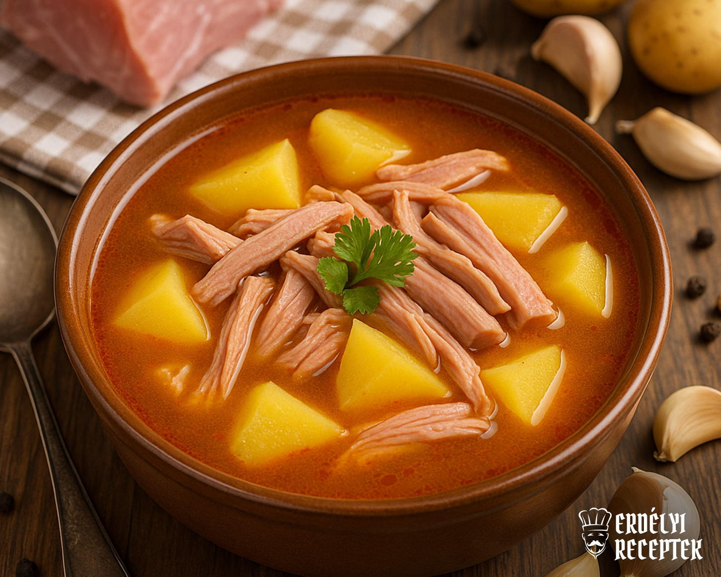 Csülkös krumplileves recept