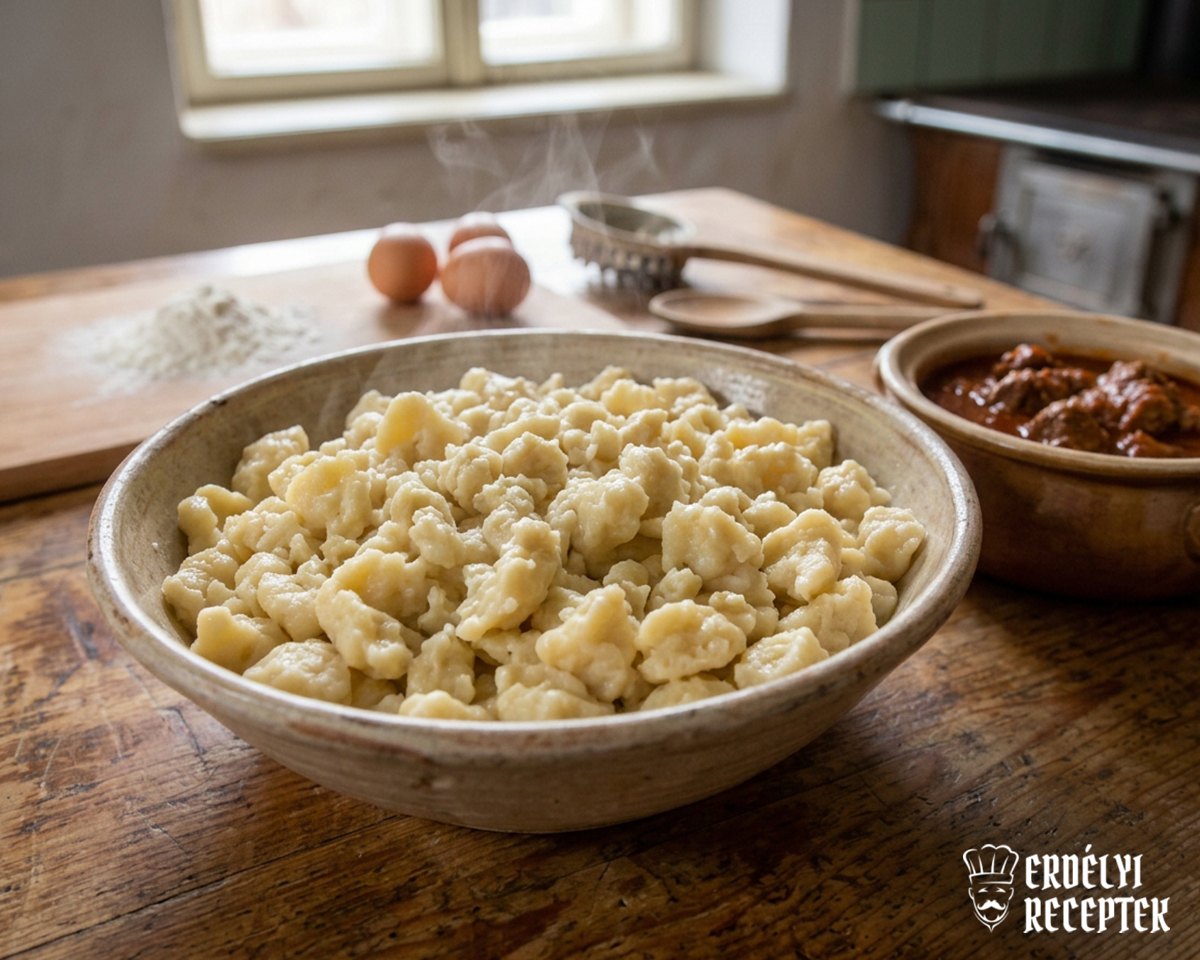 Galuska (nokedli) házilag recept